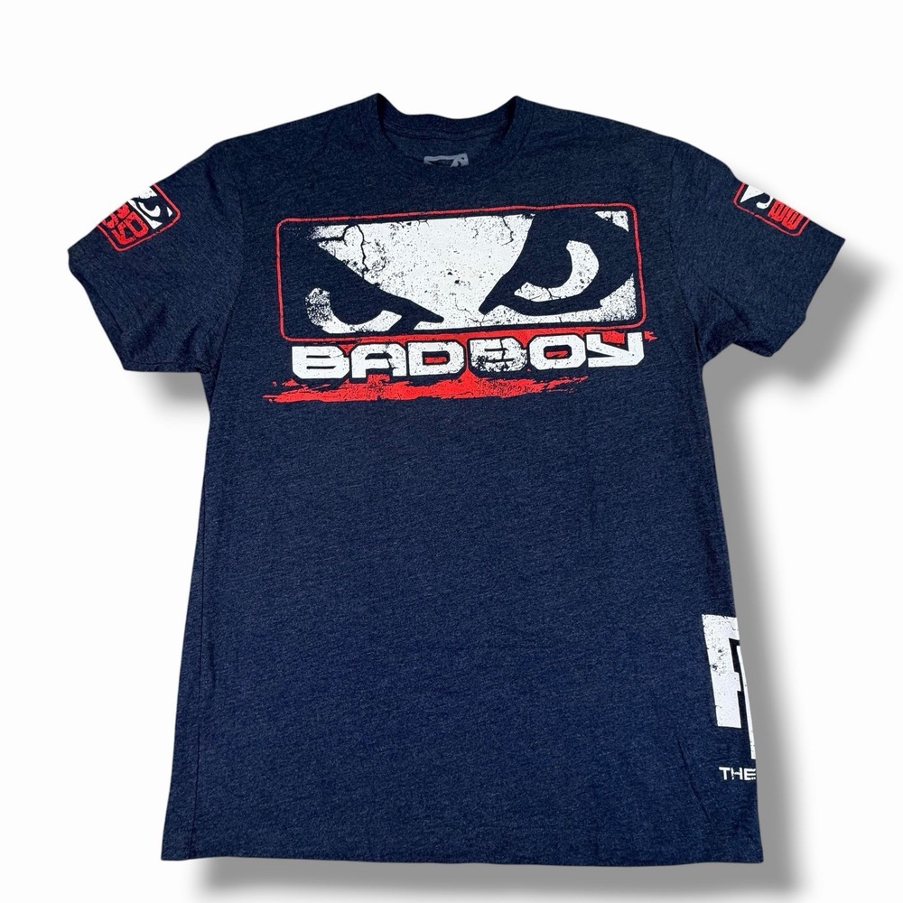 Bad Boy Ross Pearson The Real Deal UFC MMA Shirt Navy Blue Pro Series Medium